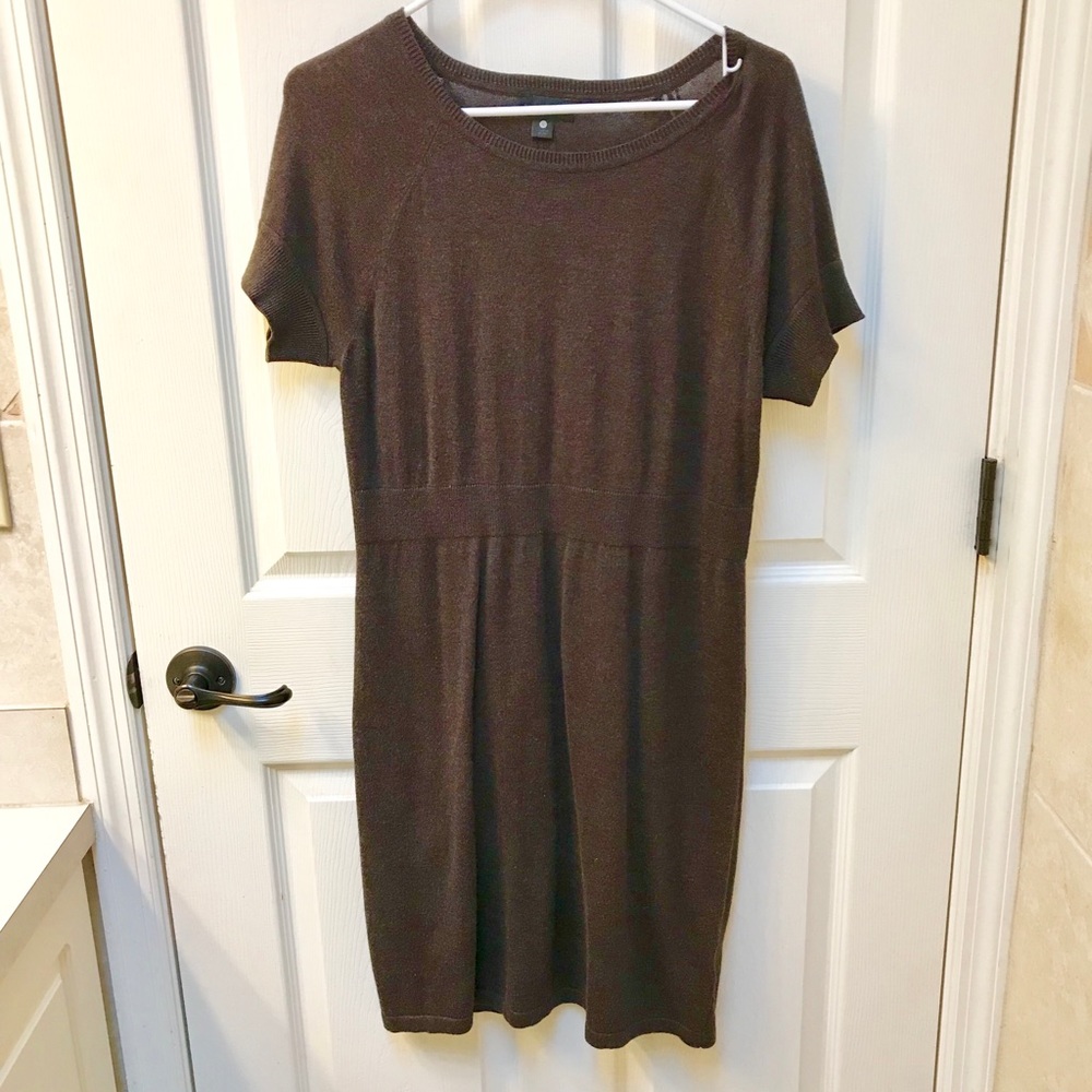 Worthington Brown Knit Sweater Dress